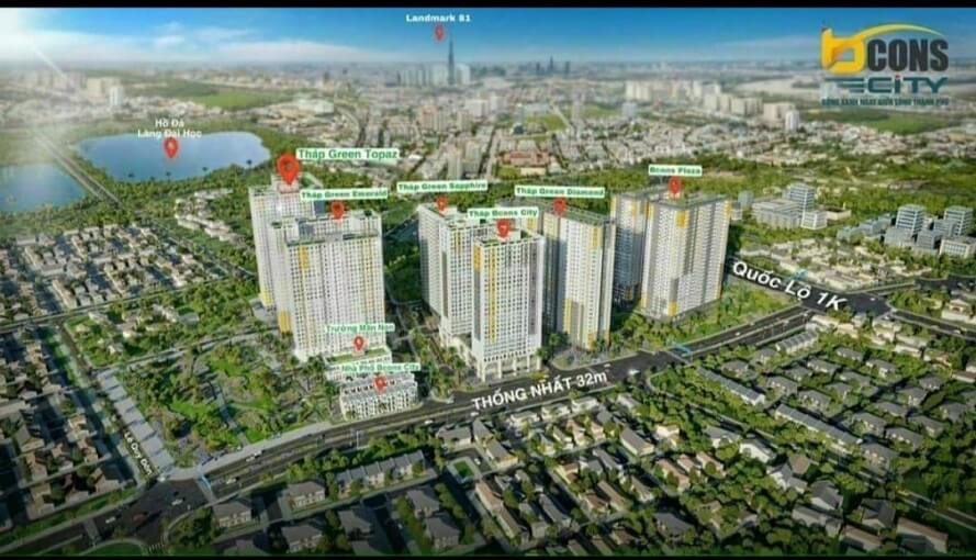 Thời gian bàn giao dự án bcons City quý IV/2025