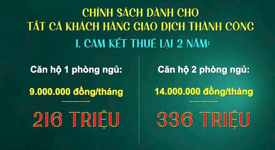 Chương Trình Cam Kết Thuê lại khi mua Bcons Green Emerald