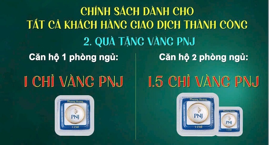 Chương trình tặng vàng khi mua dự án Bcons Green Emerald