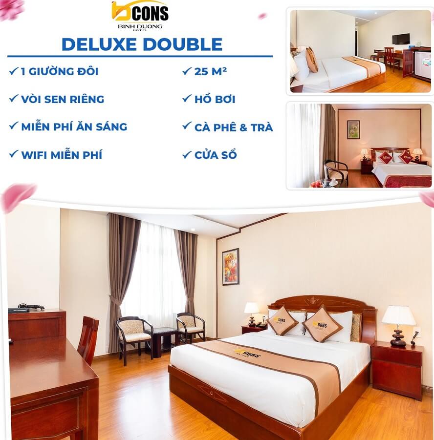 Deluxe Giường Đôi Bcons Thủ Dầu Một