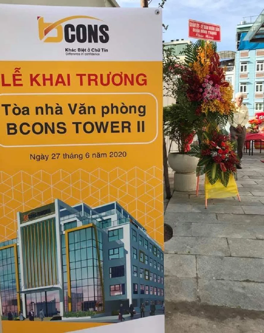 lễ khai trương văn phòng cho thuê Bcons Tower II